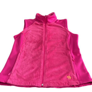 Mountain Hardwear fleece vest, pink, size large